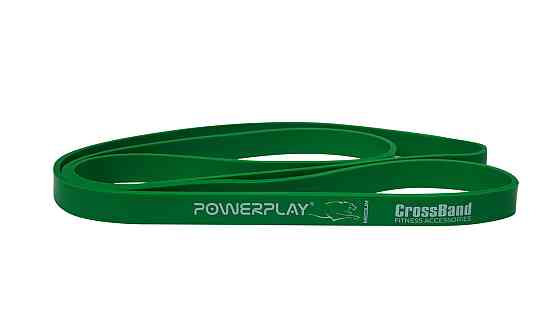 Еспандер-петля (гумка для фітнесу і кроссфіту) PowerPlay 4115 Power Band Зелена (16-32kg) Кам'янське