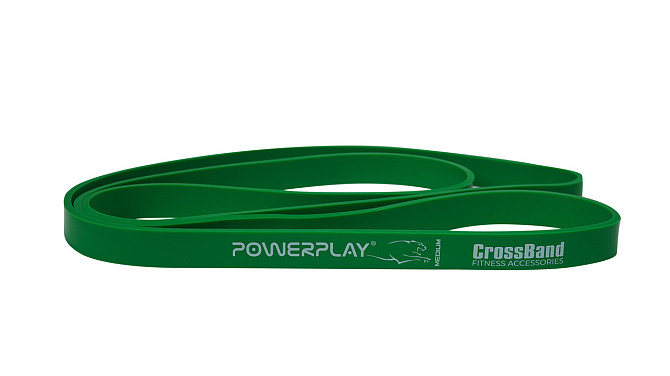 Еспандер-петля (гумка для фітнесу і кроссфіту) PowerPlay 4115 Power Band Зелена (16-32kg) Каменское - изображение 2