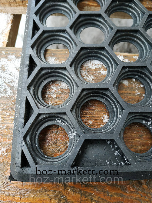 Коврик 85 х 95 см резиновый грязезащитный килим соты Харьков - изображение 5