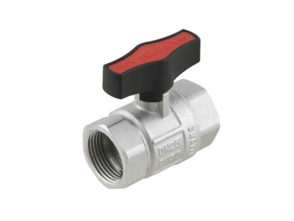 Кран шаровой 1 ВВ, DN25, PN50, GRDV031, CW617N, бабочка, GOLD ТМ RAFTEC Киев - изображение 1
