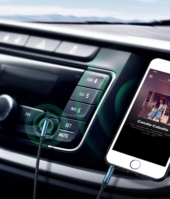 Аудиокабель UGREEN 3.5mm, 2м, синий Киев - изображение 7