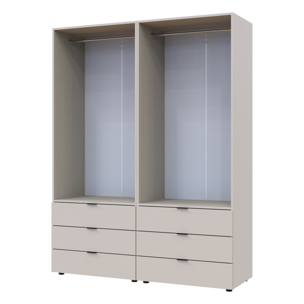 Комплект шкафов для одежды Doros Гелар (2 шт.) 155х49,5х203,4 см Кашемир (DRS-011238) Львов - изображение 6