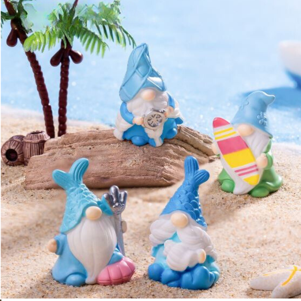 Серия фигурок Гномы  на пляже для миниатюры, хендмейда, флорариума,песочного стола Гном №4 Одесса - изображение 3