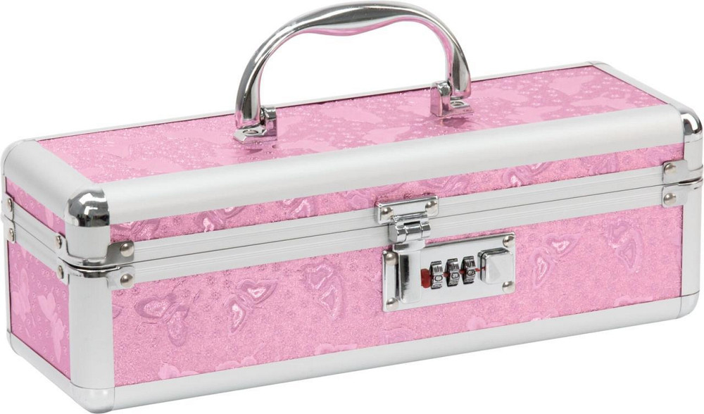 Кейс для зберігання секс-іграшок BMS Factory - The Toy Chest Lokable Vibrator Case Pink з кодовим за Sex Aura Київ - фото 2