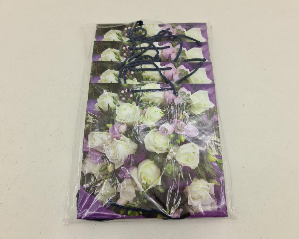 Пакет паперовий подарунковий квадратний 23*24*10 (артKV-093) (12 шт.) Харків - фото 2