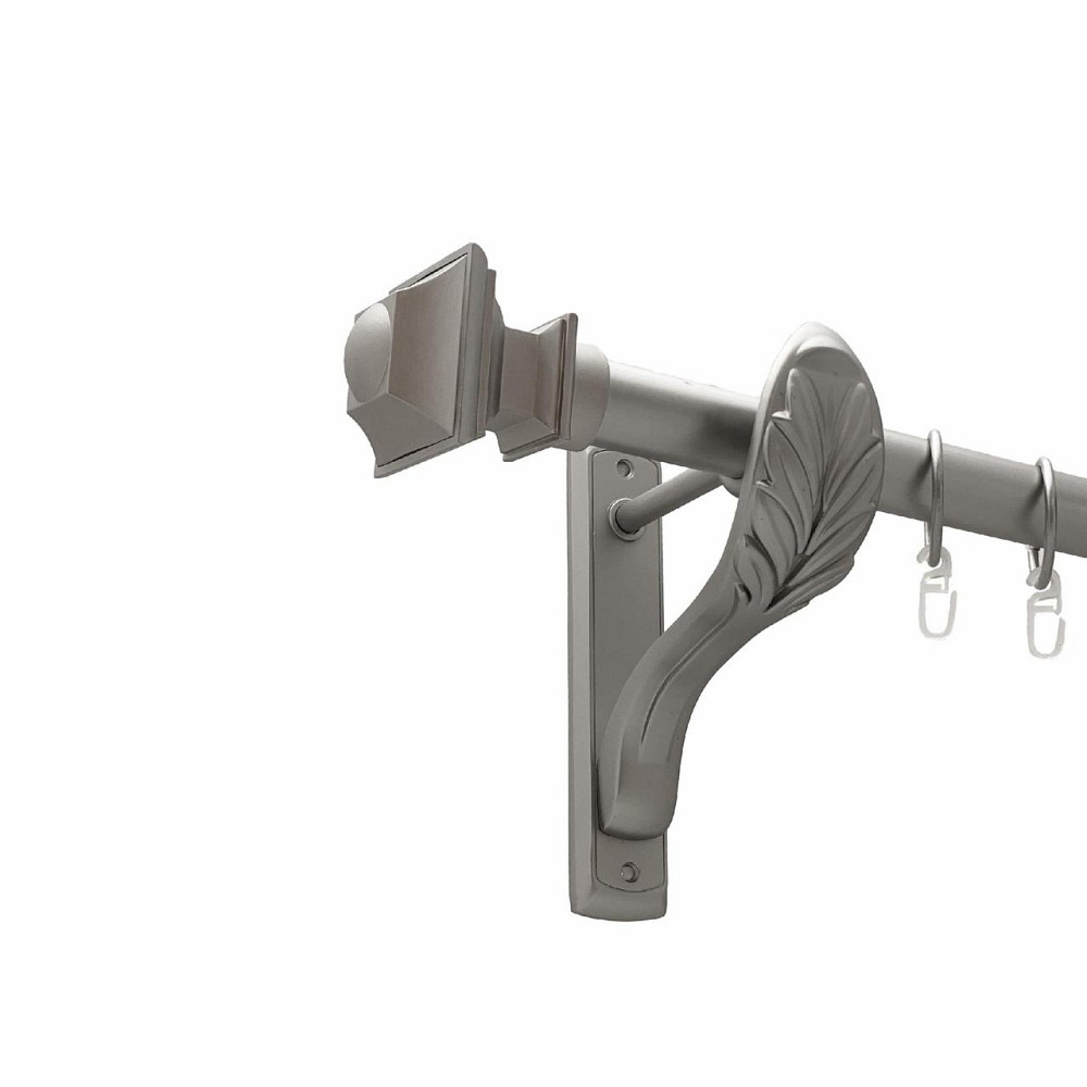 Карниз Orvit Борджеза металевий однорядний ретро гладка труба кільце металеве Сатин 25 мм 140 см (00-00027496) Львів - фото 1