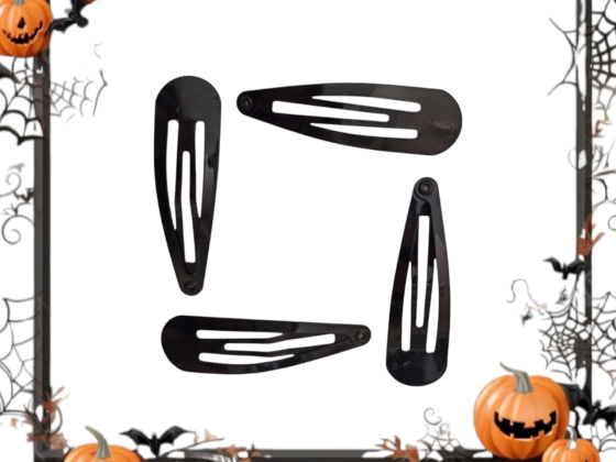 Набір 4 шпильки глянцеві для волос на Хелловін чорний Київ