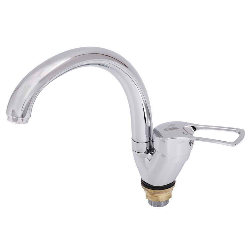 Смеситель s43 Ø40 для кухни гусак ухо на гайке TAU SM-4B144C (9843140) Киев - изображение 4