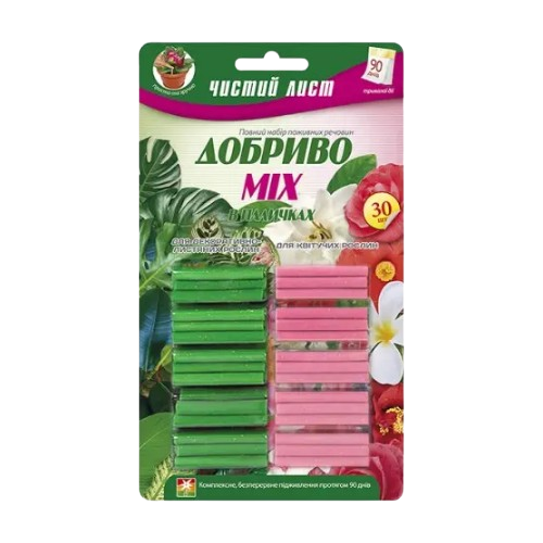 Добриво мінеральне 1гр*30шт (палички) Квітофор Чистий лист Житомир - фото 1