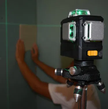 Лазерный уровень Deko 3D Бирюзовый луч 12 линий + штатив 1.02м Винница - изображение 5