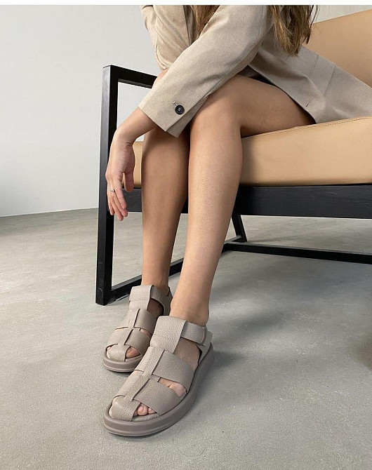 RONE Босоніжки жіночі RONE 132 капучіно (літо, шкіра натуральна) (5125) Коломия - фото 2