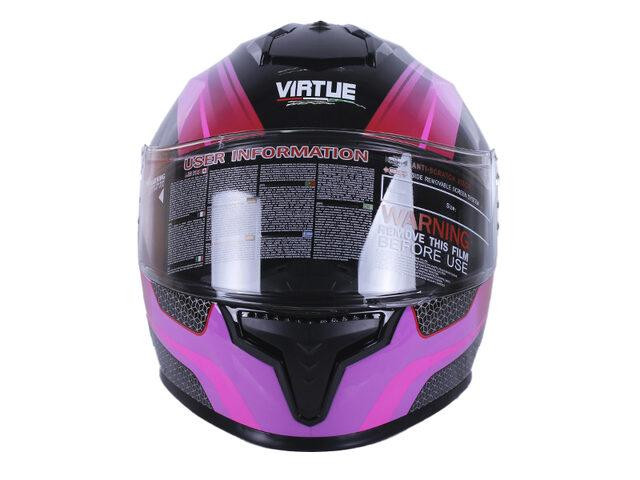 Шолом мотоциклетний інтеграл MD-813 (чорно-бузковий матовий, size S) Мукачево - фото 4