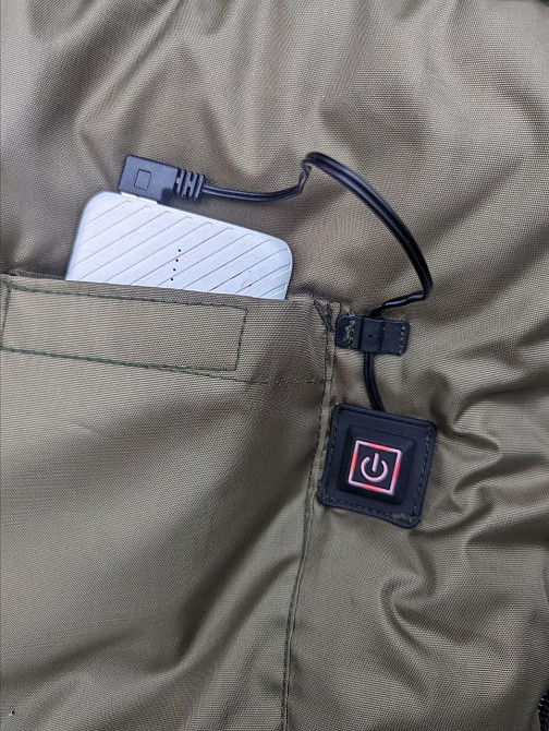 Зимовий спальний мішок із підігрівом сушка від USB -35 Спальник ЗСУ Військовий спальний мішок збільше Дніпро - фото 5