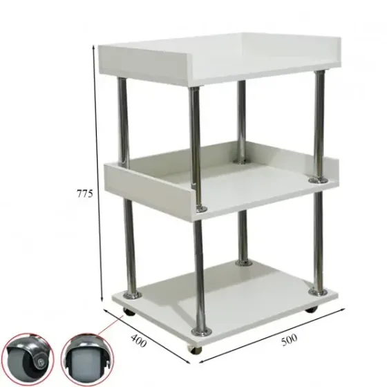 Візок косметологічний з бортиками UK-02 Київ