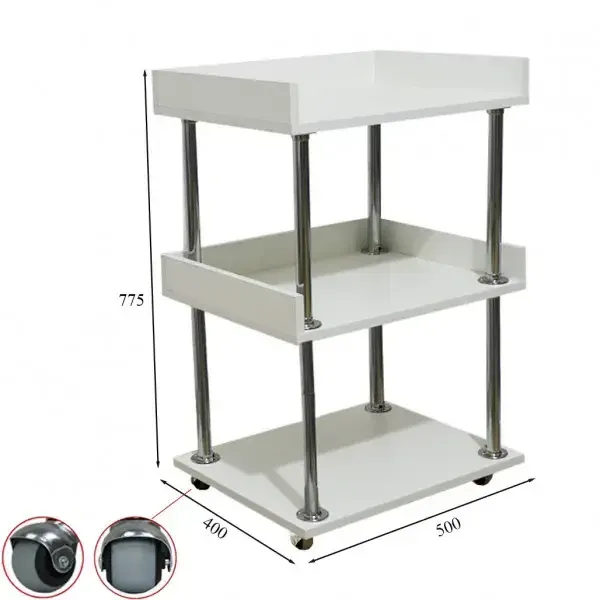 Тележка косметологическая с бортиками UK-02 Киев - изображение 2