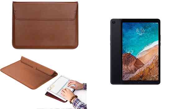 Чохол-конверт VitoCase для Xiaomi Mi Pad 4, Mi Pad 4 Plus, з функцією підставки для планшета Коричневий Київ