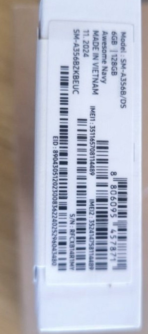 Телефон Samsung A35 6/128Gb. G5 Новий! Київ - фото 2