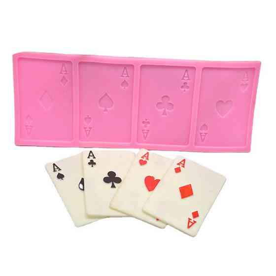 Молд силиконовый Карты 84 на 214 мм розовый Киев