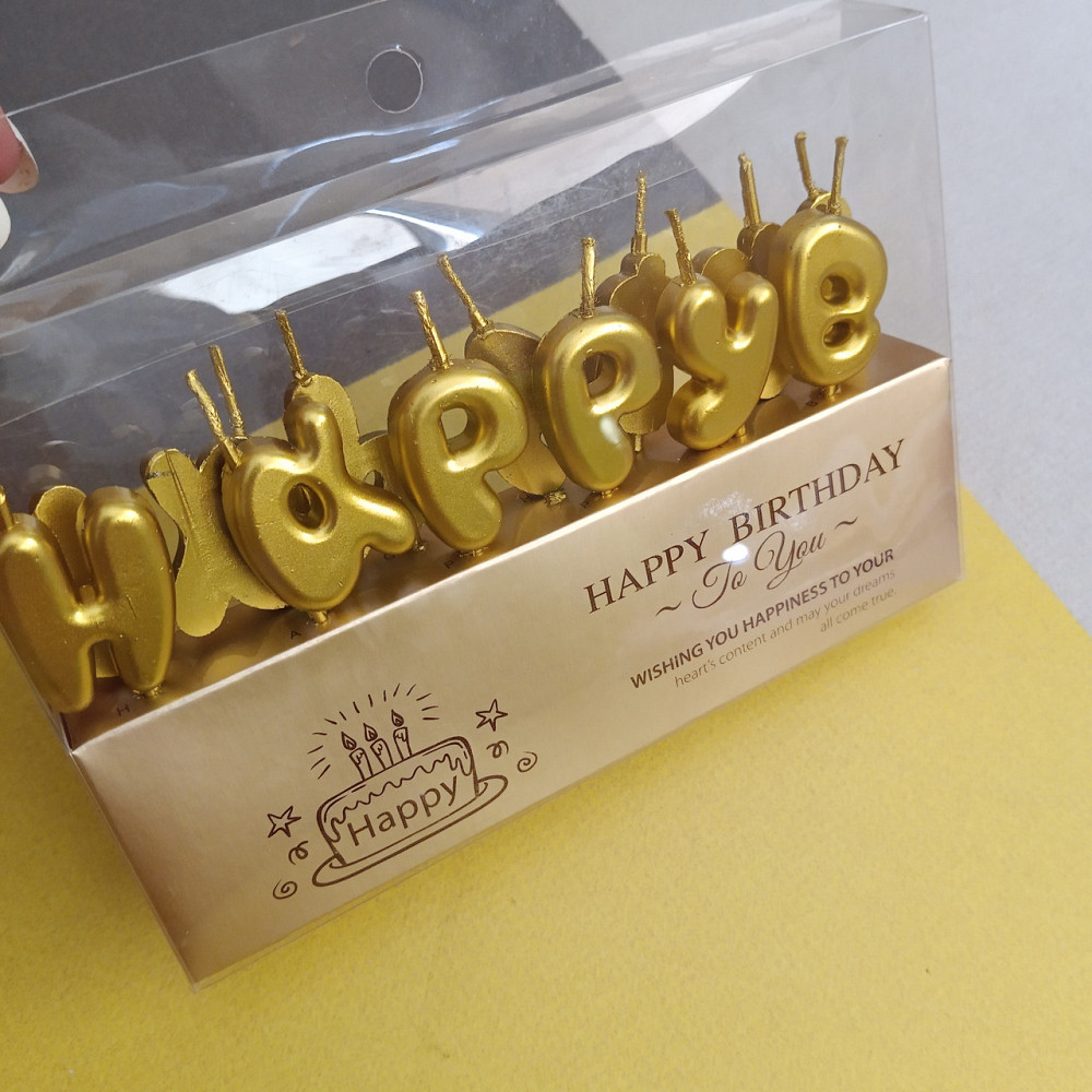 Свічка для торта літери happy birthday Київ - фото 1