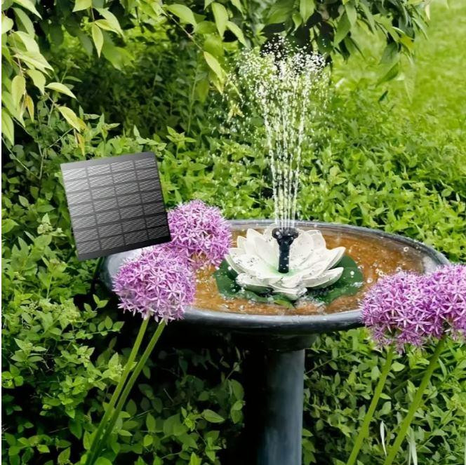 Садовий фонтан на сонячній батареї, 6 насадок Київ - фото 1