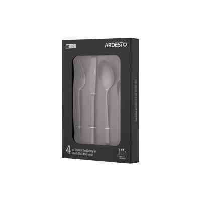 Набор столовых приборов Ardesto Black Mars Favola 4 предмета Чорний (AR0704FSB) Винница