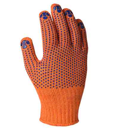 Перчатки трикотажные защитные с ПВХ рисунком Doloni Стандарт Плюс 584 р.10 Ровно