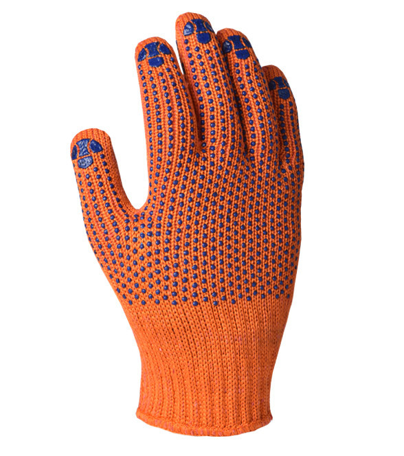 Doloni рукавички захисні трикотажні з ПВХ малюнком, розмір 10, Стандарт Плюс 584 Рівне - фото 3