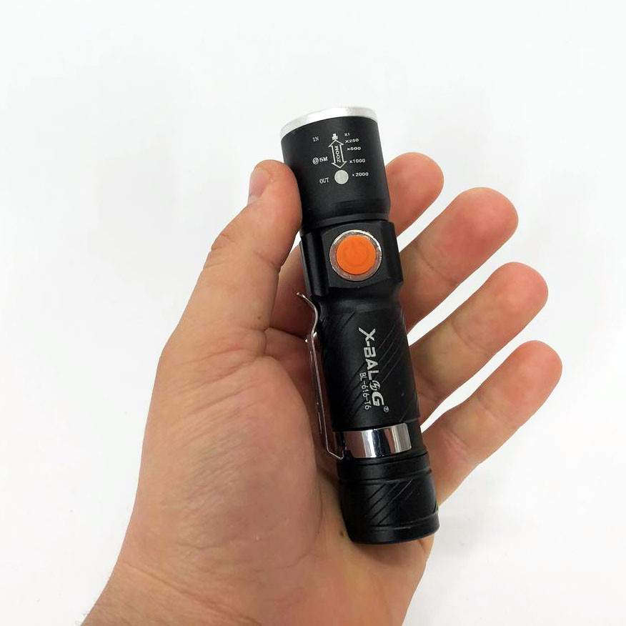 Светильник пылевлагозащищённый X-Balog, Фонарь лед тактический, Ручной фонарик cob KA-89 Львов - изображение 10