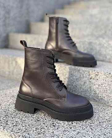 Без бренда Черевики жіночі Notta bene B-0124 коричневі (зима, шкіра натуральна) (5713) 39 Коломия