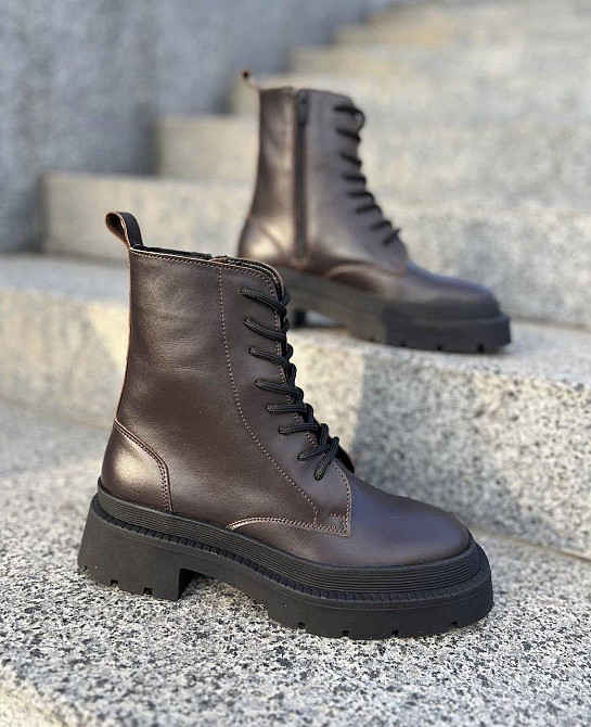 Без бренда Черевики жіночі Notta bene B-0124 коричневі (зима, шкіра натуральна) (5713) 39 Коломия - фото 3