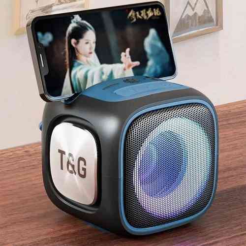 Акустическая Bluetooth колонка со светомузыкой, Портативная колонка bluetooth стерео MB-64 Львов