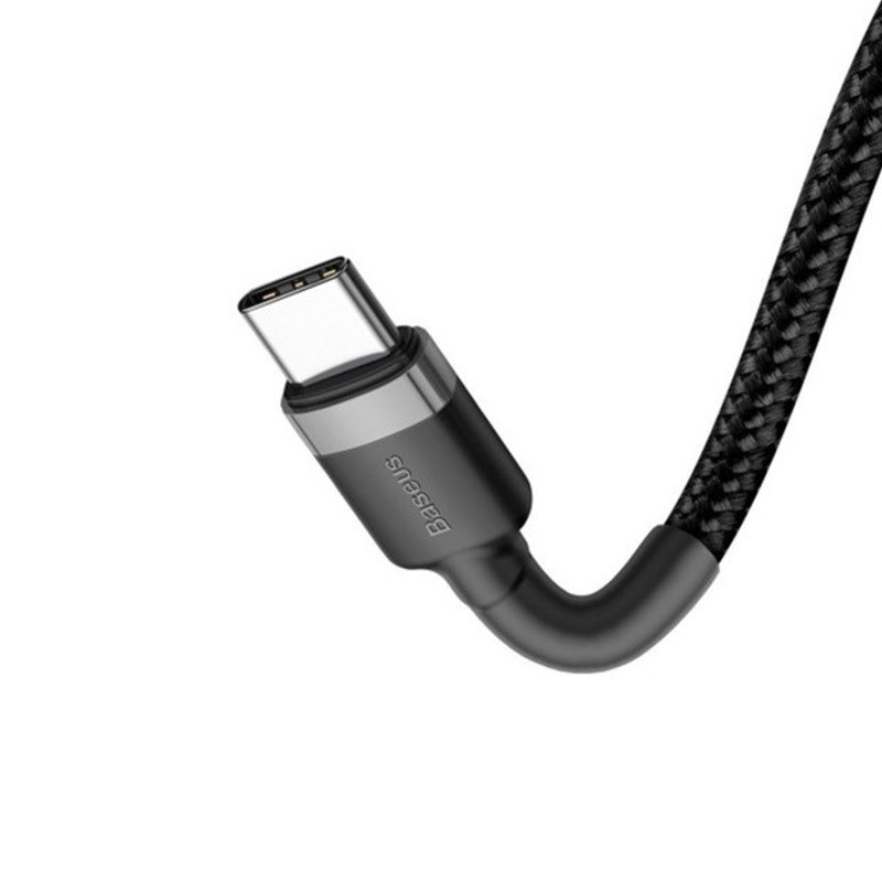 Кабель Baseus Cafule PD2.0 60W flash charging USB Type-C-Type-C (20V 3A)1M Grey+Black Київ - фото 9