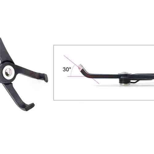 Щипцы для снятия обшивки и клипс, изогнутые 30град, сталь Винница