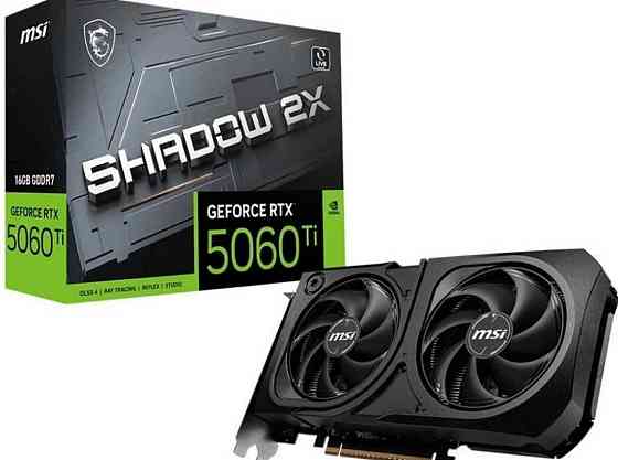 ГАРАНТІЯ | MSI GeForce RTX 5060 Ti 16Gb SHADOW 2X OC PLUS НОВА Харків