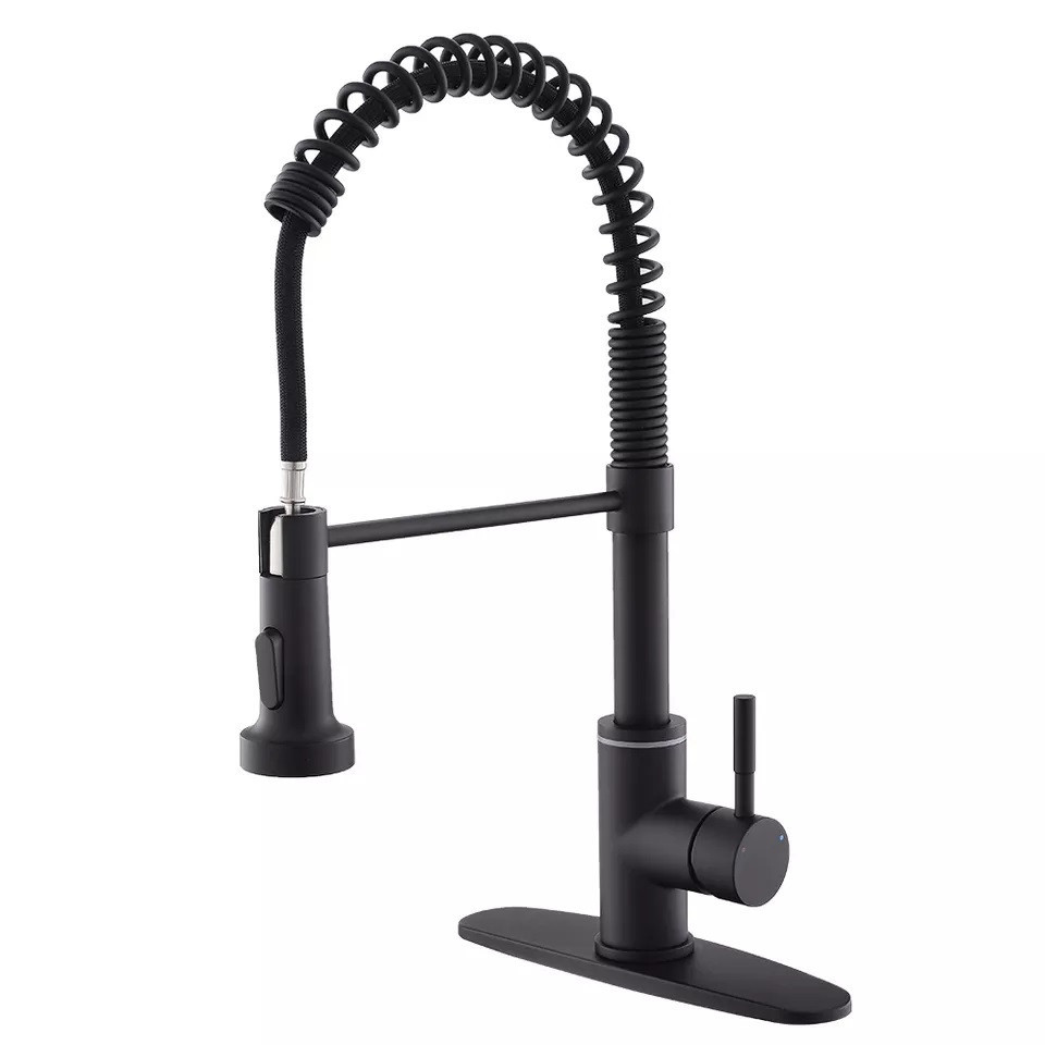 Сенсорний змішувач для кухонної раковини WanFan з висувним виливом, кухонний кран з температурним підсвічуванням Кам'янець-Подільський - фото 3