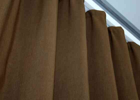 Шторна жакардова тканина, колекція "Ібіца" висота 2,8м колір коричневий 698ш Київ