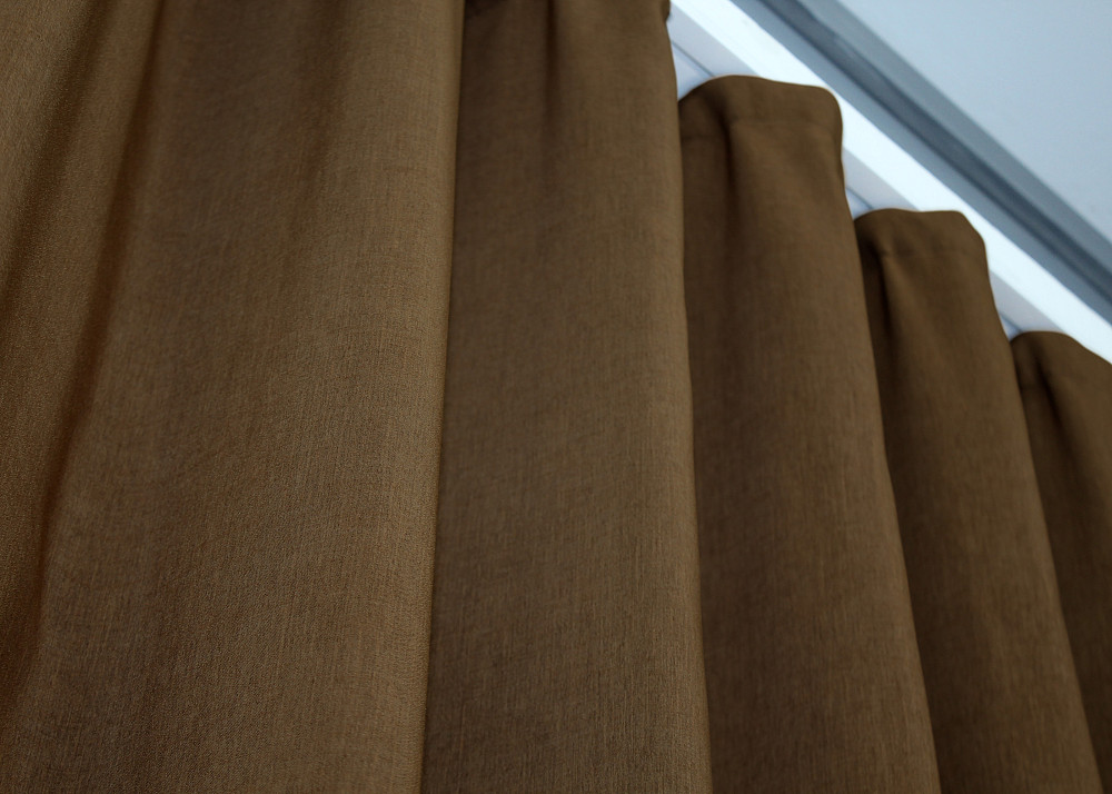 Шторна жакардова тканина, колекція "Ібіца" висота 2,8м колір коричневий 698ш Київ - фото 6