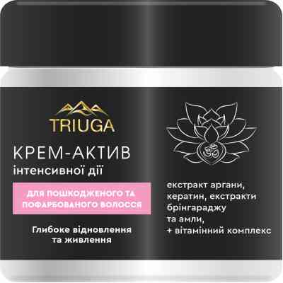 Крем для волосся Triuga Глибоке відновлення та живлення Для пошкодженого та фарбованого волосся 300 мл (4820164640760) Вінниця