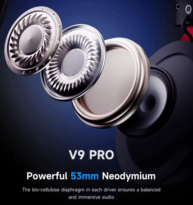 ‼️Беспроводные игровые наушники MCHOSE V9 pro Black White Silver Blue!!️ Харьков - изображение 4