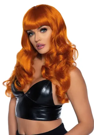 Хвиляста перука Leg Avenue Misfit Long Wavy Wig Ginger, довга, реалістичний вигляд, 61 см Львов