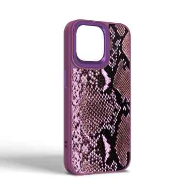 Чохол до мобільного телефона Harder Genuine Snake Apple iPhone 15 Pro Max Dark Purple (ARM76785) Вінниця