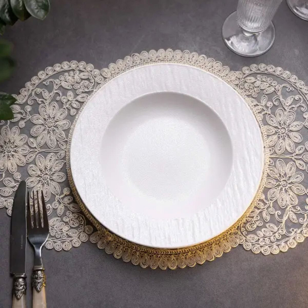 Тарілка супова порцелянова 23 см біла HP-7-724 Коломия - фото 4