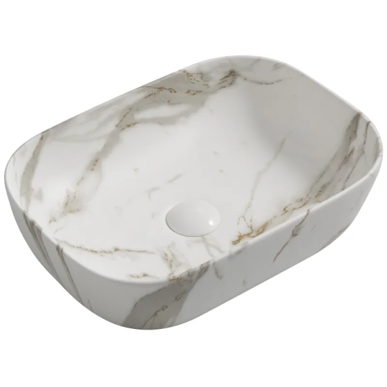 Раковина накладна MIXXUS PREMIUM DIVERSE-0114 MARBLE 455х325х135mm   ( MP6545 ) 25562 Харків
