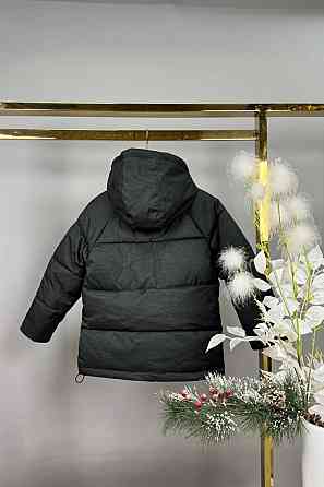 Детская зимняя черная курточка для мальчика на холофайбере 122,128 Николаев