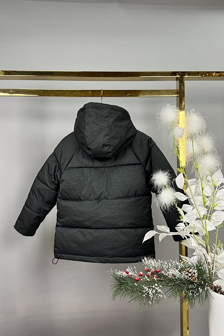Детская зимняя черная курточка для мальчика на холофайбере 122,128 Николаев - изображение 4