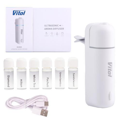 Ультразвуковий автомобільний білий аромадифузор Vitol Харків - фото 1
