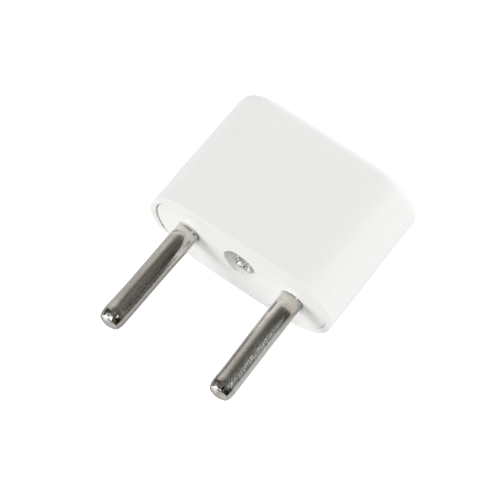 Перехідник мережевий без заземлення 10А білий Standard Titanum Житомир - изображение 1