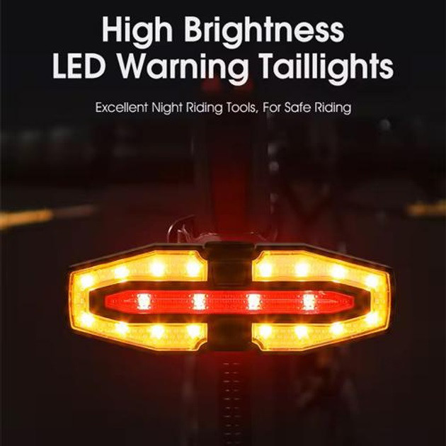 Стоп на велосипед LED USB LY-5510, Велоліхтар з функцією стоп-сигналу, Задній велоліхтар JQ-68 Івано-Франківськ - фото 1