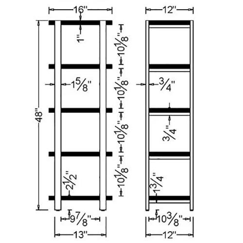 Етажерка для ванної "Альмун" венге-макоре Миколаїв - фото 2