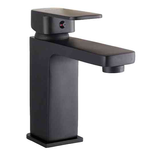 Змішувач для умивальника Globus Lux Milano GLM-0401-10-BB латунь на гайці, Чорний Мат. Київ